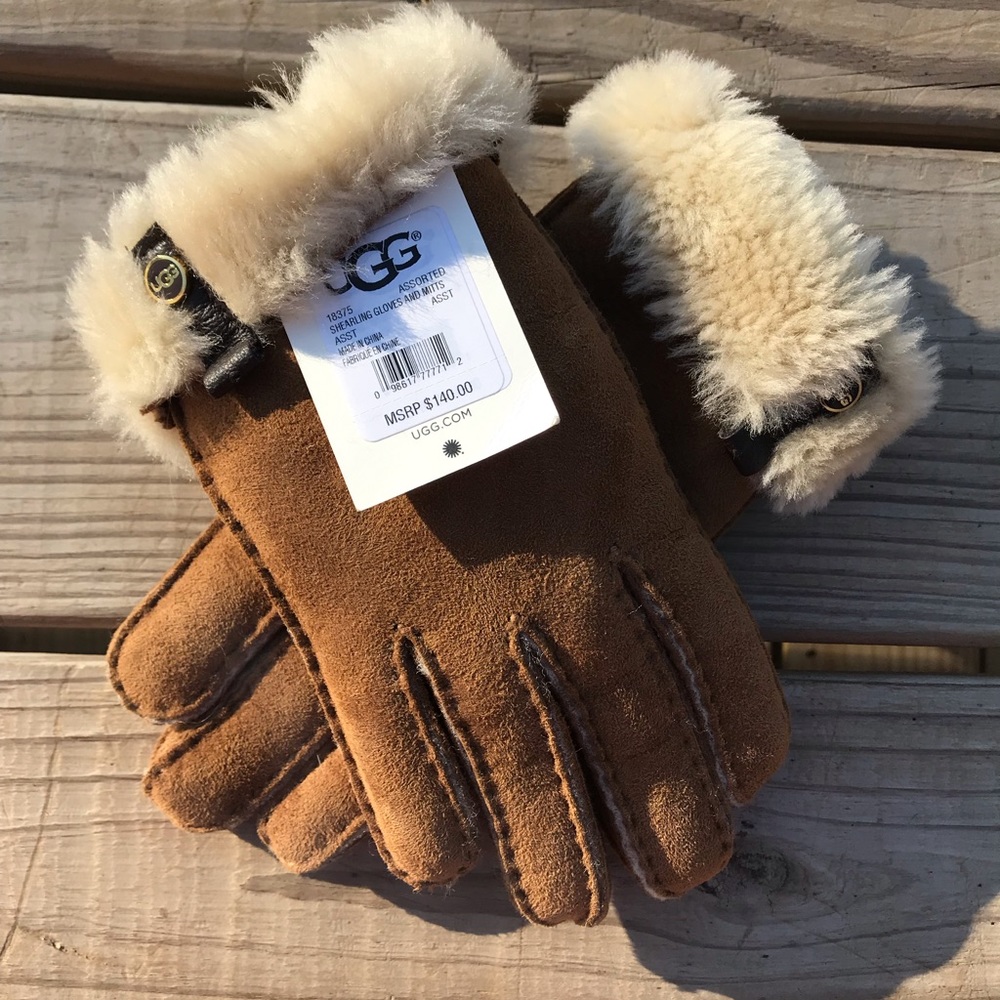 ugg shearling gloves and mitts